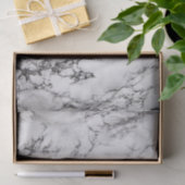 Papier Mousseline texture en pierre de marbre noir et blanc (Cadeau)