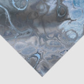 Papier Mousseline Texture fluide de marbre bleu et gris abstrait (Détail)