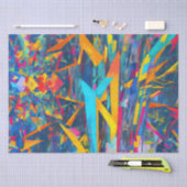 Papier Mousseline texture fractale Abstraite (Artisanat)