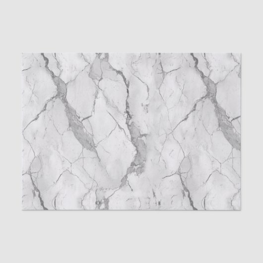 Papier Mousseline Texture Marbre blanc (Recto)