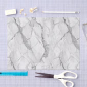Papier Mousseline Texture Marbre blanc (Artisanat)