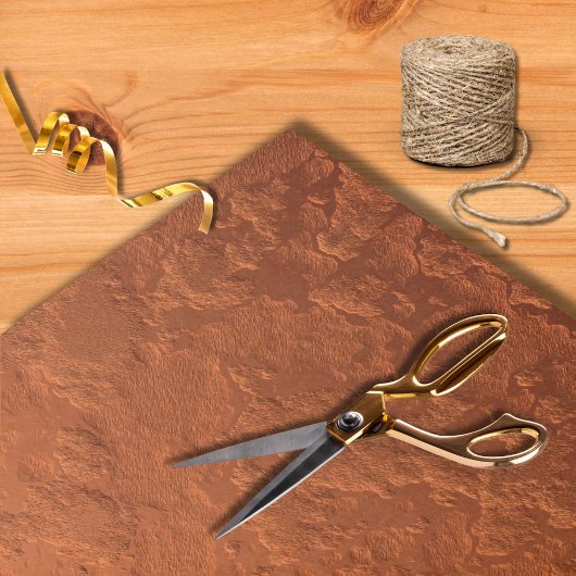 Papier Mousseline Texture moderne en cuivre métallique Faux