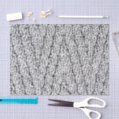 Papier Mousseline texture motif tricotée (Artisanat)
