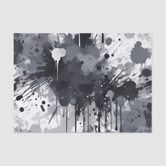 Papier Mousseline Texture Noir Blanc Et Gris (Recto)