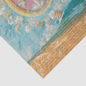 Papier Mousseline Texture Océan Bleu Rustique Vintage Découpage (Détail)