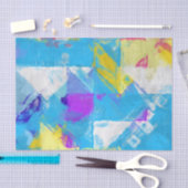 Papier Mousseline Texture peinte (Artisanat)