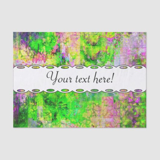 Papier Mousseline Texture pourpre verte (Recto)