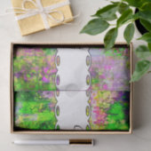 Papier Mousseline Texture pourpre verte (Cadeau)