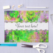 Papier Mousseline Texture pourpre verte (Artisanat)