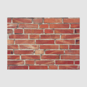 Papier Mousseline Texture rouge de mur de briques