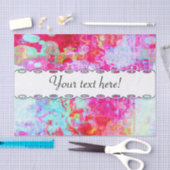 Papier Mousseline Texture rouge rose (Artisanat)