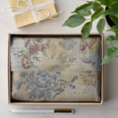 Papier Mousseline Texture rustique vintage Découpage français (Cadeau)