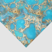 Papier Mousseline texture turquoise (Détail)