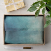 Papier Mousseline Texture verte turquoise Aqua (Cadeau)