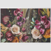 Papier Mousseline Texture vintage Découpage florale rustique (Recto)