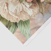 Papier Mousseline Texture vintage Découpage florale rustique (Détail)