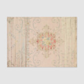 Papier Mousseline Texture vintage Rustique Peach Distressed Découpag (Recto)