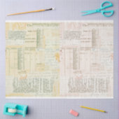 Papier Mousseline Texture Vintage souple (Artisanat)