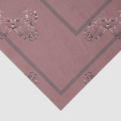 Papier Mousseline "Thank you" Dusty Rose (Détail)