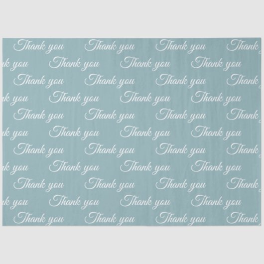 Papier Mousseline Thank you Wrapping paper  (Recto)