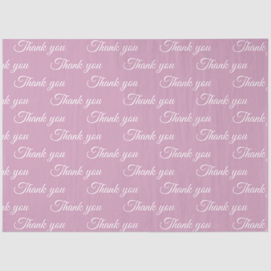 Papier Mousseline Thank you Wrapping paper  (Recto)