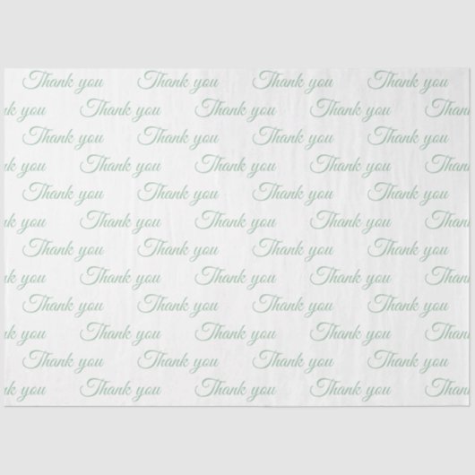 Papier Mousseline Thank you Wrapping paper (Recto)