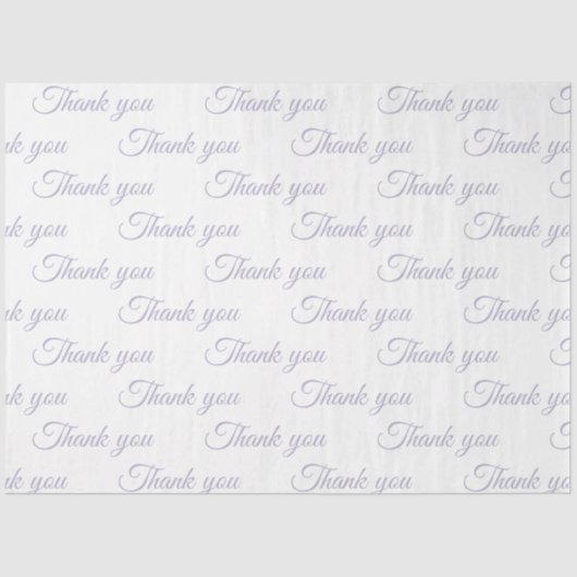 Papier Mousseline Thank you Wrapping paper  (Recto)