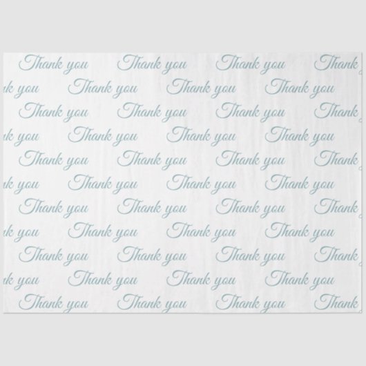 Papier Mousseline Thank you Wrapping paper (Recto)