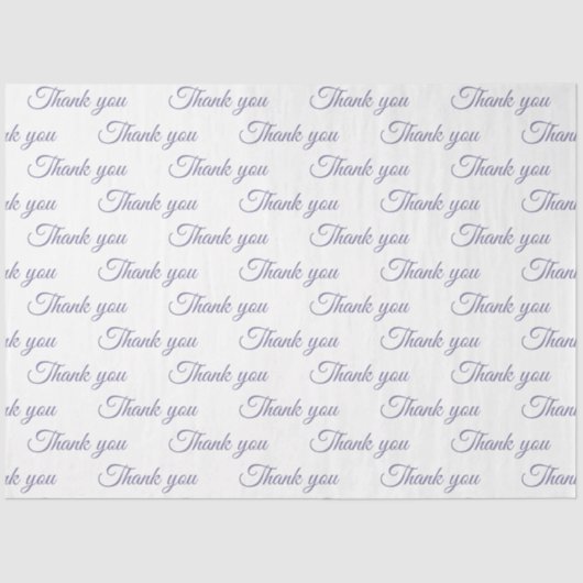 Papier Mousseline Thank you Wrapping paper  (Recto)