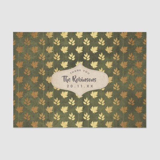 Papier Mousseline Thankesgiving Gold Foil (Recto)
