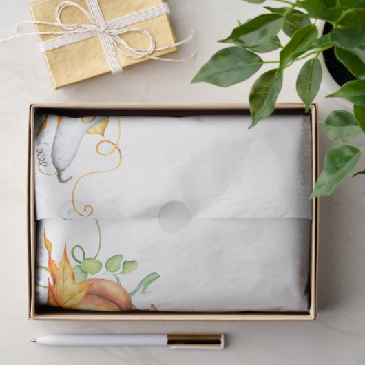 Papier Mousseline Thanksgiving Citrouille Series Design 10 (Cadeau)