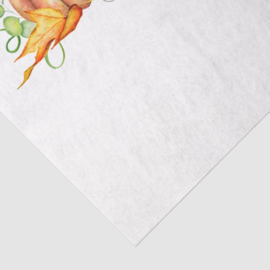 Papier Mousseline Thanksgiving Citrouille Series Design 10 (Détail)