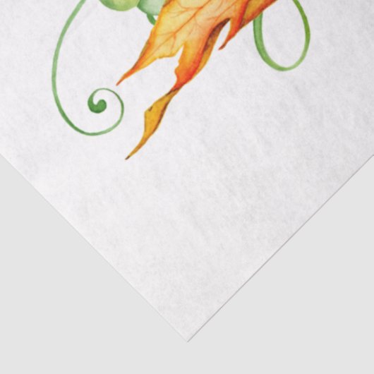 Papier Mousseline Thanksgiving Citrouille Series Design 7 (Détail)