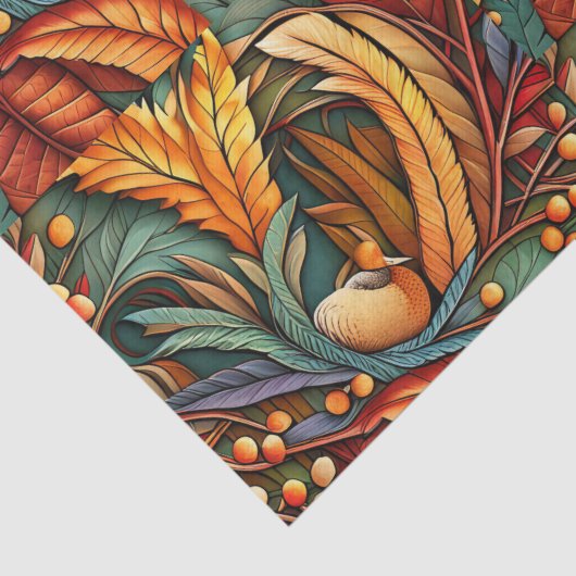 Papier Mousseline Thanksgiving Design d'automne (Détail)