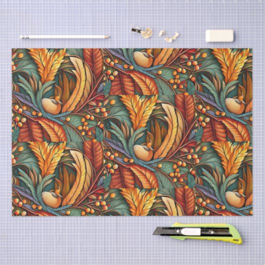 Papier Mousseline Thanksgiving Design d'automne (Artisanat)