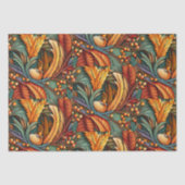 Papier Mousseline Thanksgiving Design d'automne (Recto)