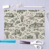 Papier Mousseline Thanksgiving Sage Green Harvest Toile (Artisanat)