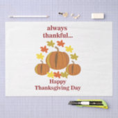 Papier Mousseline Thanksgiving Thanksgiving Citrouille Automne Thank (Artisanat)