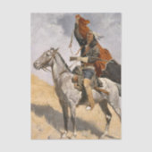 Papier Mousseline The Blanket Signal by Frederic Remington (Recto)