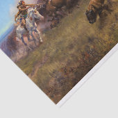 Papier Mousseline The Buffalo Hunt, no 39, par Charles M. Russell (Détail)