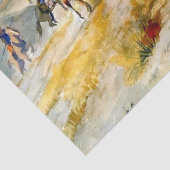 Papier Mousseline "The Coming of the White Man" par Charles M Russel (Détail)