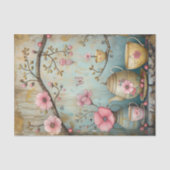 PAPIER MOUSSELINE THÉ DANS LE JARDIN DÉCOUPAGE TISSUE PAPIER (Recto)