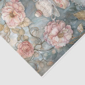 PAPIER MOUSSELINE THÉ DANS LE JARDIN ROSE DÉCOUPAGE TISSUE PAPIER (Détail)