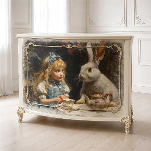 Papier Mousseline Thé dansant vintage Alice au pays des merveilles B