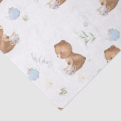 Papier Mousseline Thé de thé Nounours mignon pour deux découpage (Détail)