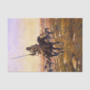 Papier Mousseline "The Hunting Party" de Charles Russell