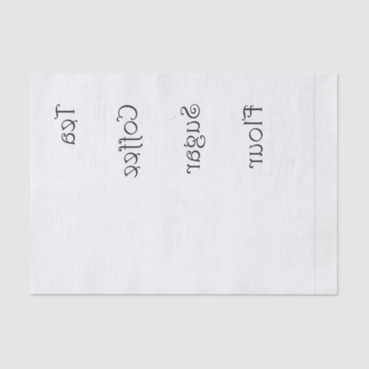 Papier Mousseline Thé inversé Farine de café Sucre (Recto)