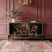 Papier Mousseline The Lily, Mauve & Moody Green Fantasy Floral