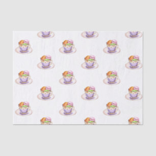 Papier Mousseline Thé pour deux Baby showers jumeaux