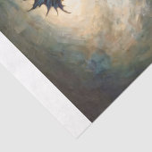 Papier Mousseline The Raven King on Chessboard Decoupage (Détail)